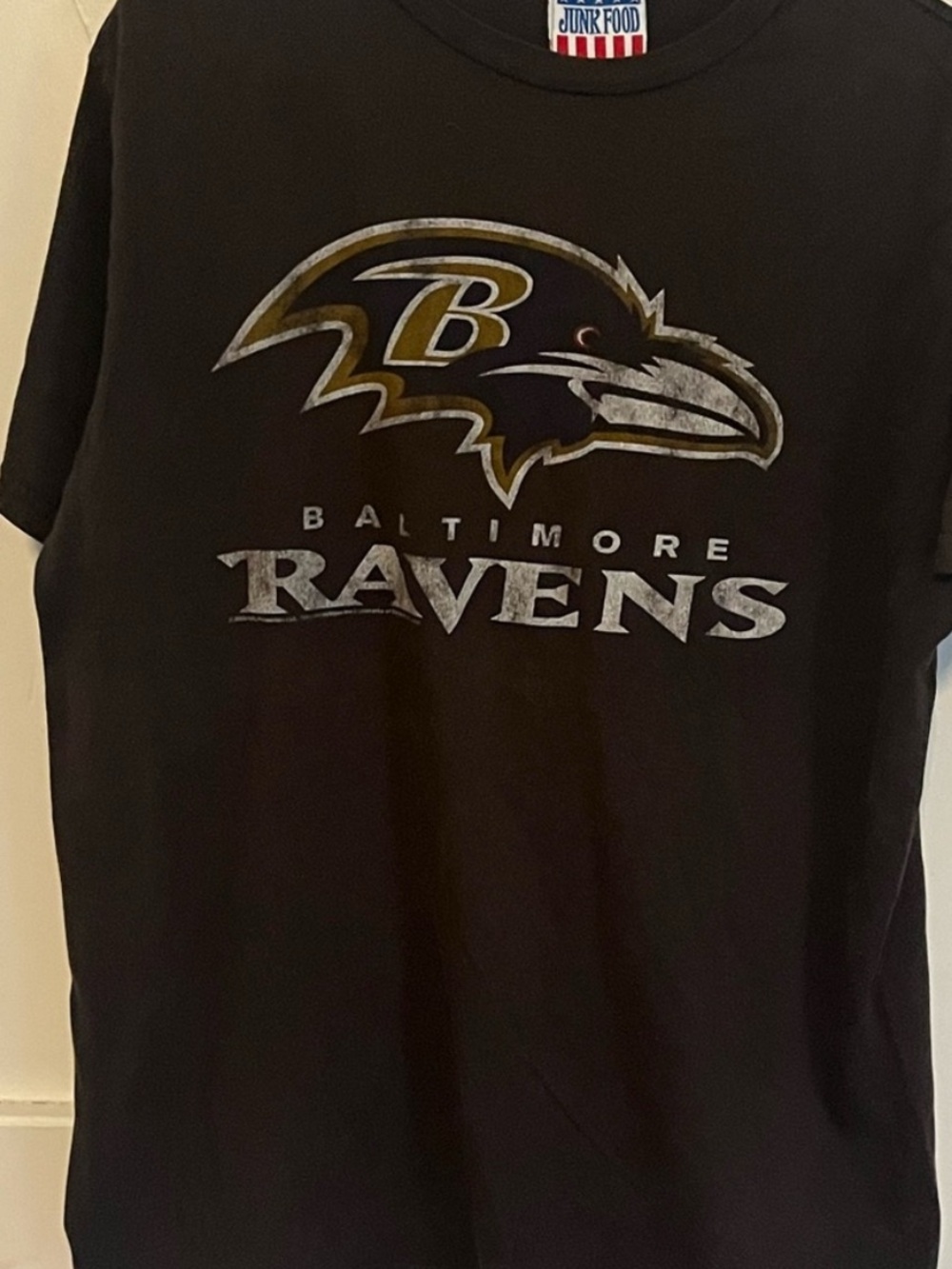 Junk Food Clothing Black Baltimore Ravens Graphic Tee